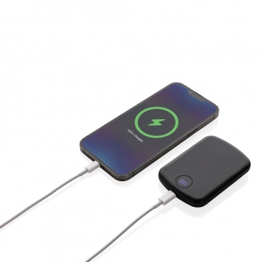 Logotrade promotional gifts photo of: MagBoost RCS recycled plastic 5000 mah magnetic powerbank